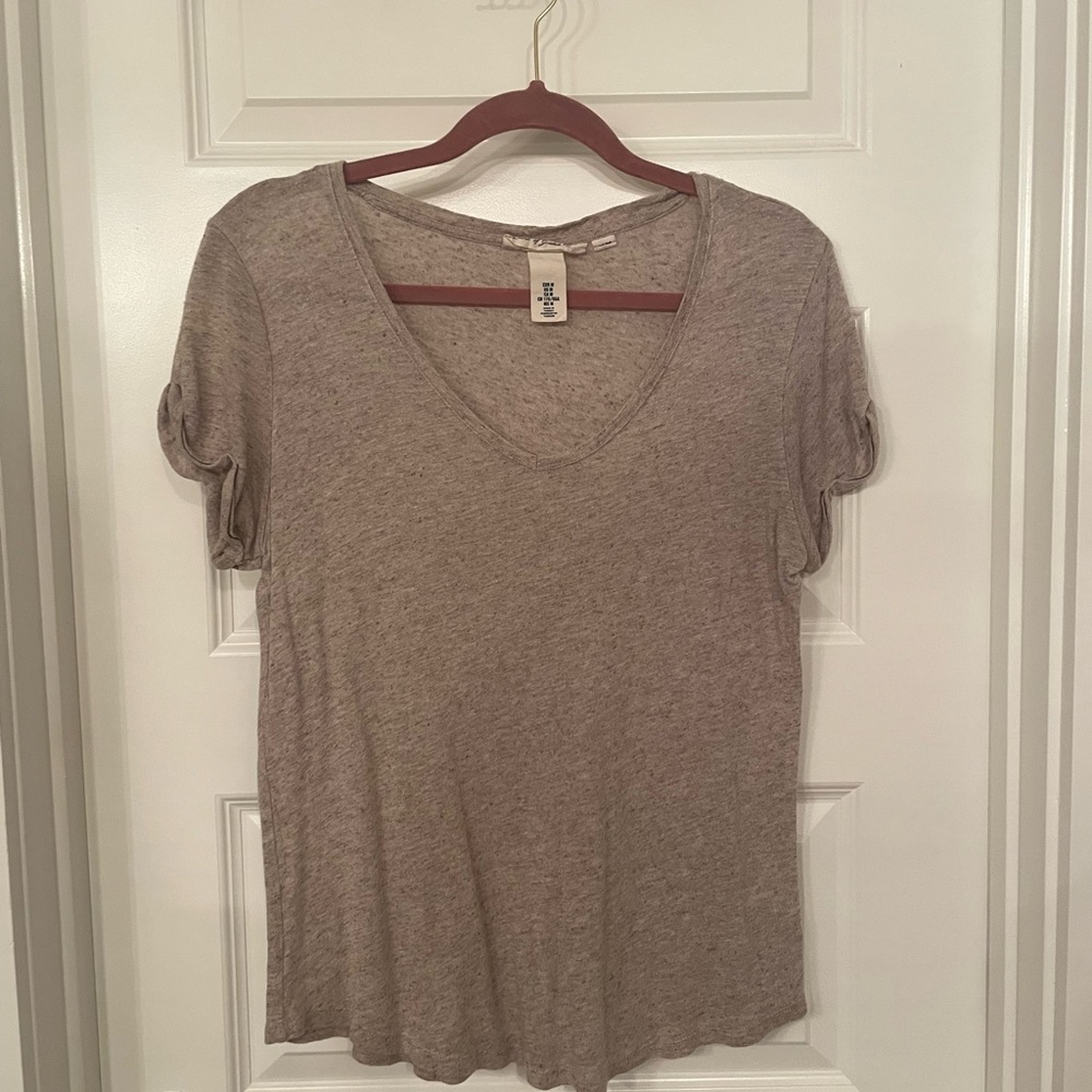 Taupe basic blouse